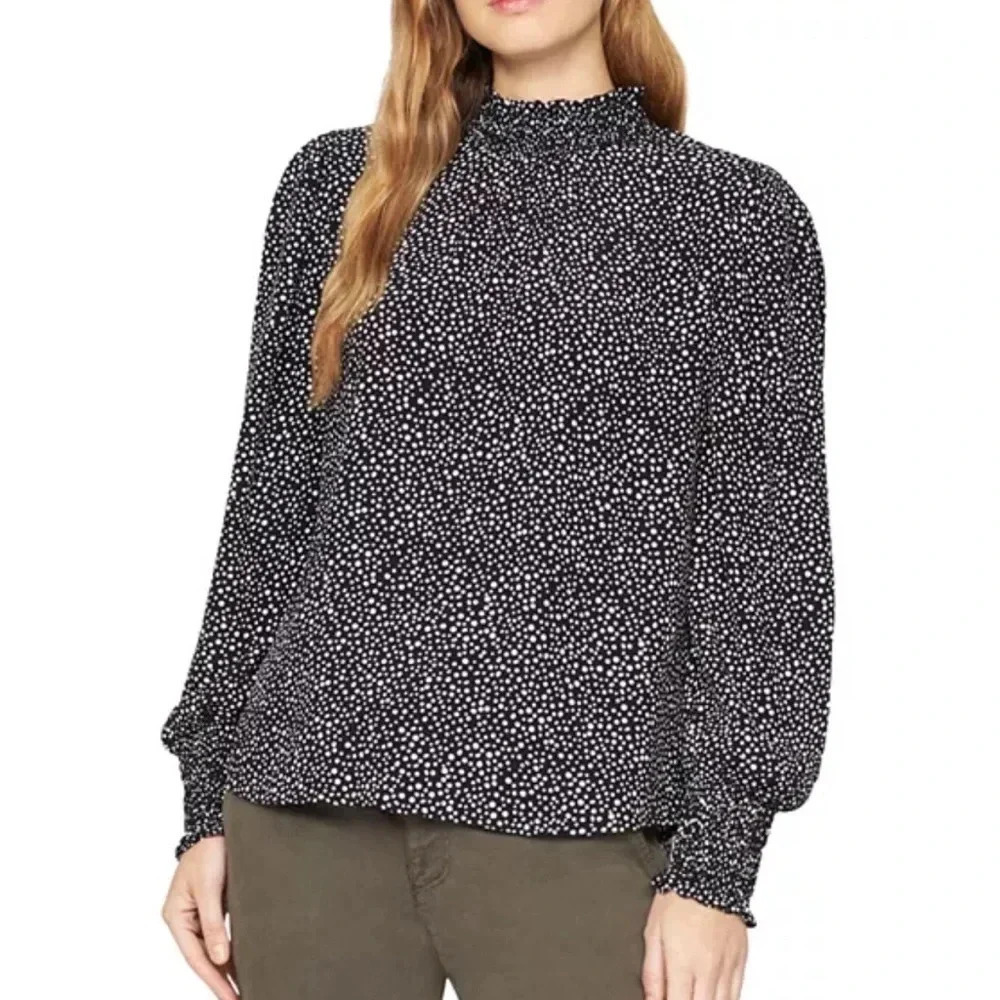 Sanctuary Be Bold Top Size L Black with white dots